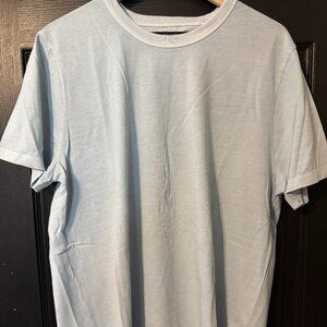 Madewell Men's Basic Vintage Wash Tshirt Light Blue Large